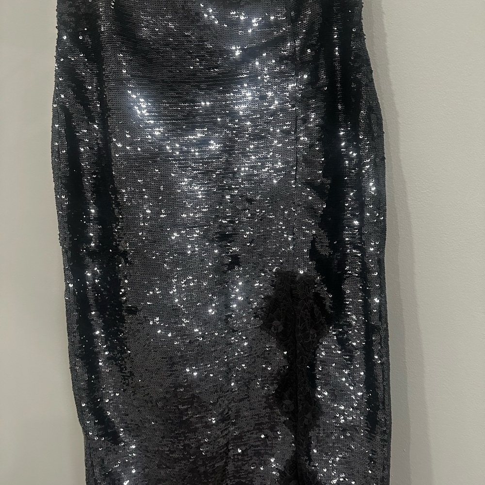 J. Crew Shimmering Black Sequin Skirt